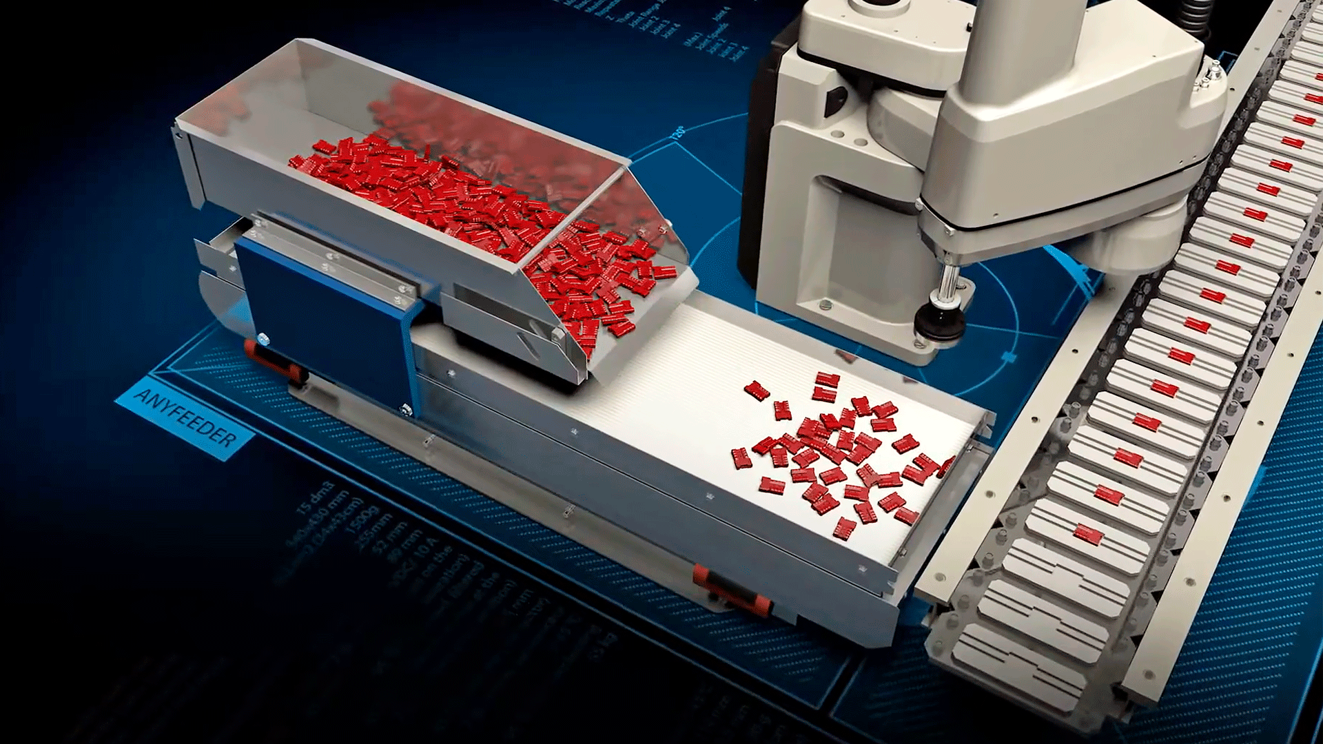 O que faz um alimentador de peças automático?