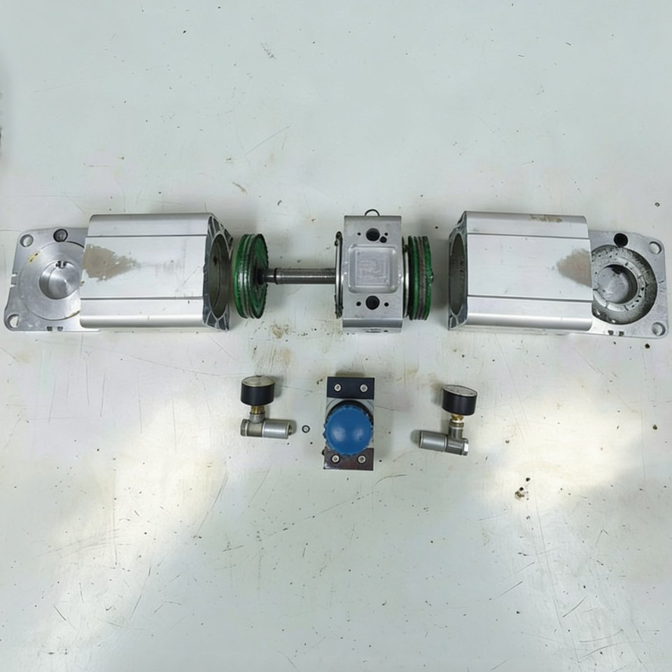 Antes: Multiplicador de pressão FESTO não elevava a pressão