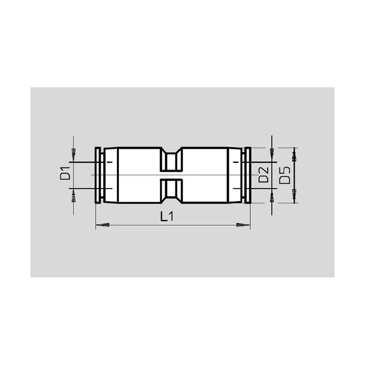 Dimensões Conexão Pneumática QS FESTO PAHC Automação