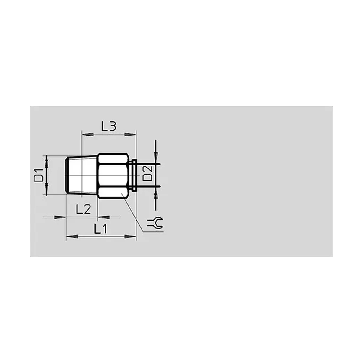 Dimensões Conexão Pneumática QSM-1/8-6 FESTO Pahc Automação