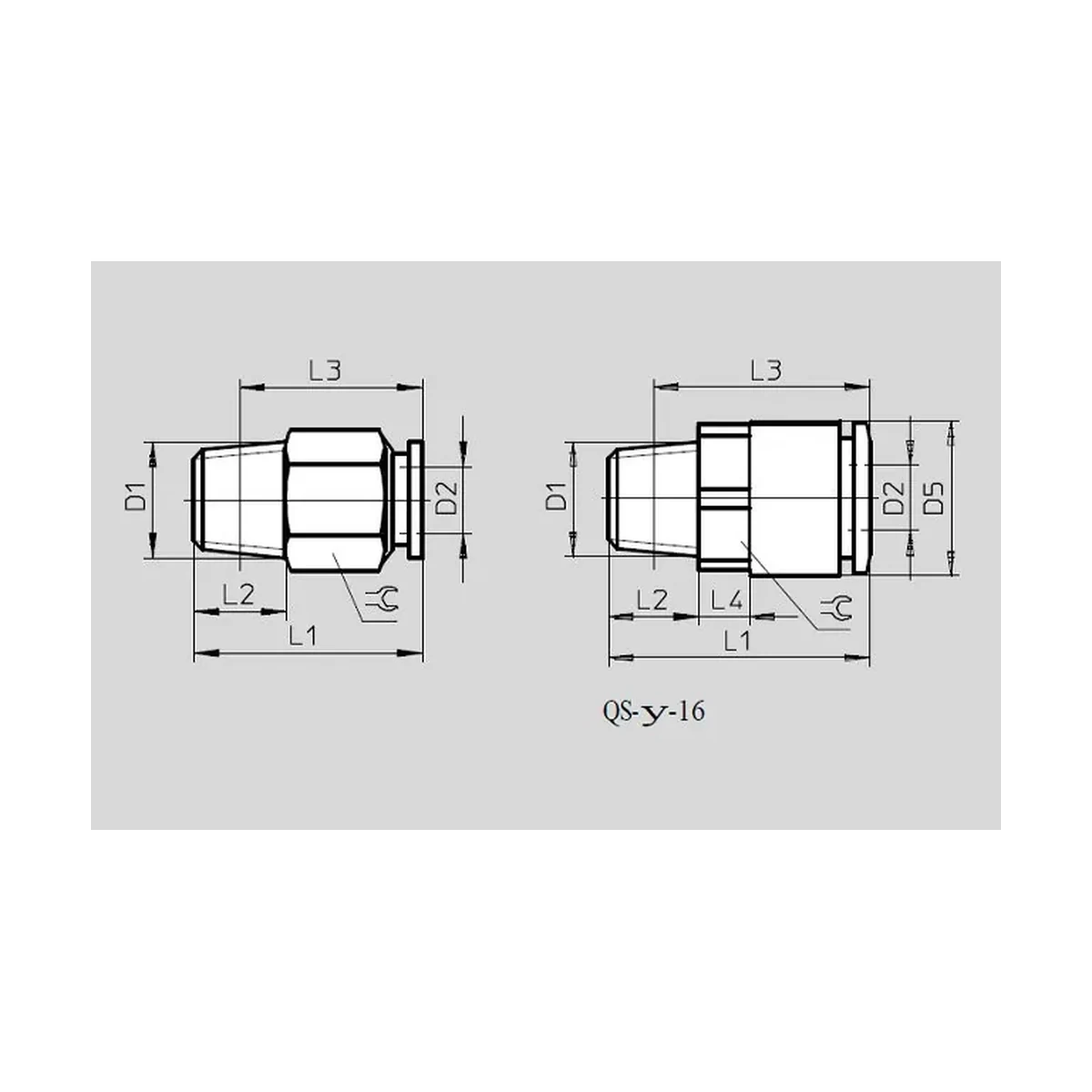 Dimensões Conexão Pneumática QSM-M5-4 FESTO Pahc Automação