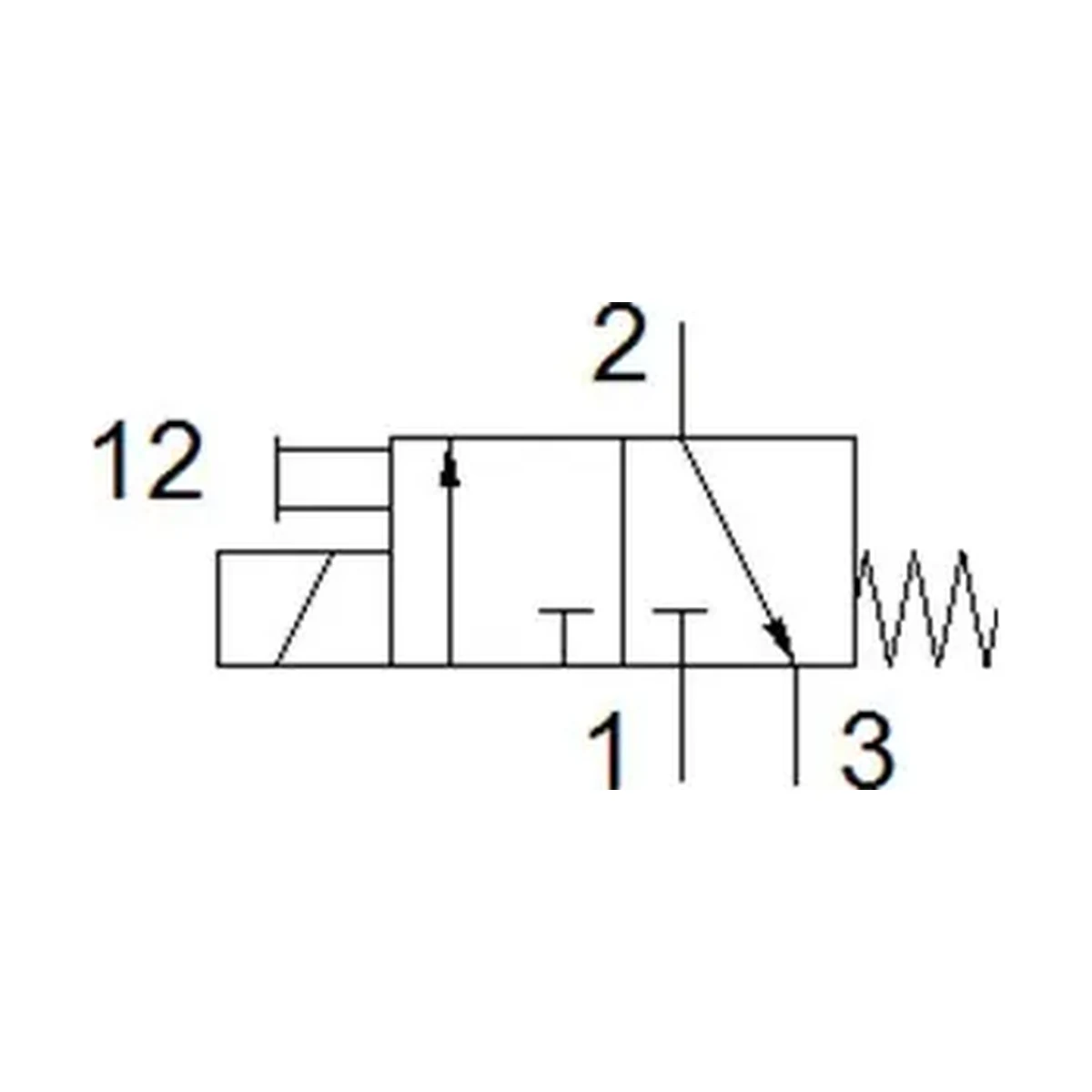 Dimensões Válvula Solenoide MFH-3-M5 FESTO PAHC Automação