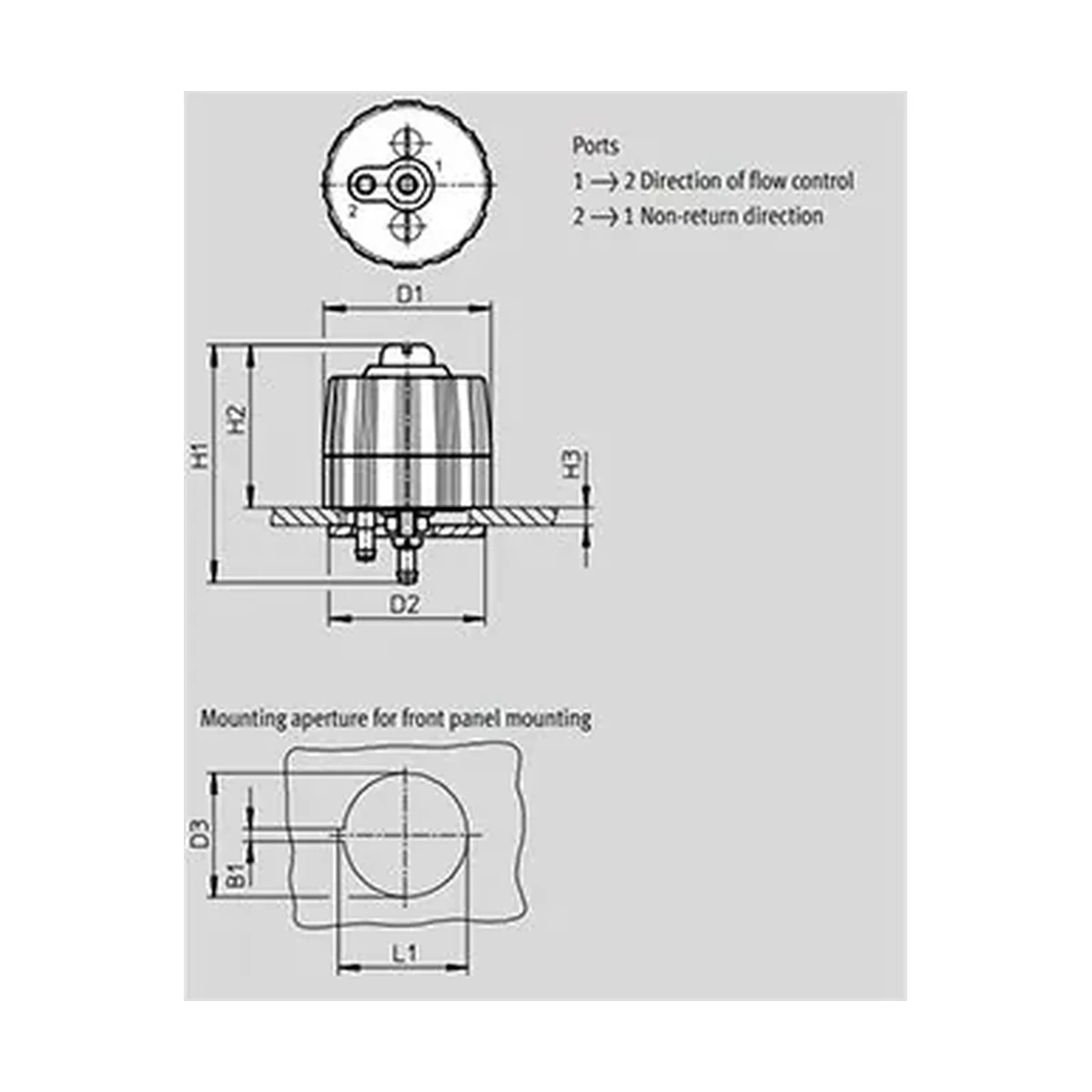 Dimensões Válvula Reguladora GRP-10-PK-3 FESTO Pahc Automação