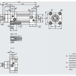 Dimensões Cilindro Pneumático DSBC-63-150-PPVA-N3 FESTO PAHC Automação